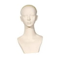 thumbnail image 1 of Cabeza de maniquí femenino con perchero para sombreros, circunferencia de 54 cm, soporte profesional para exhibición de pelucas. sin maquillaje, 1 of 8