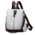 thumbnail image 1 of Sac à Dos de Voyage en Nylon Gris Clair pour Femmes 2022 - Sac de Jour Décontracté Imperméable Anti-Vol avec Multiples Poches, Sangles Réglables, Poignée Supérieure - Idéal pour le Magasinage, le Camping, l'École et l'Usage Quotidien - Mode, 1 of 6