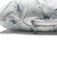 thumbnail image 4 of Daisy Pet Bed, Flower Branches Hand Drawn Blossom Spring Growth Feminine Retro Illustration, Resistant Pad for Dogs and Cats Cushion with Removable Cover, 24" x 39", Slate Blue Pearl, by Ambesonne, 4 of 4