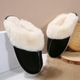 thumbnail image 3 of Women's Cozy Memory Foam Slippers, Fuzzy Wool-Like Plush Fleece Lined Indoor Outdoor House Slippers with Anti-Skid Sole, 3 of 10