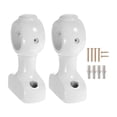 thumbnail image 1 of Tnarru 2 Pieces Curtain Rod Bracket Wall Mount Wood Decorative with Random Color Screw Accessory Ornament Multifunctional Heavy Duty White, 1 of 8
