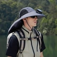 thumbnail image 4 of Kids Sun Bucket Hat - UPF 50+ Adjustable Summer Hat Outdoor Solar Fan Hat For Men And Women UPF50+ Sun Fisherman Hat With Wide Brim And Sunshade Outdoor Fisherman Hat, 4 of 5