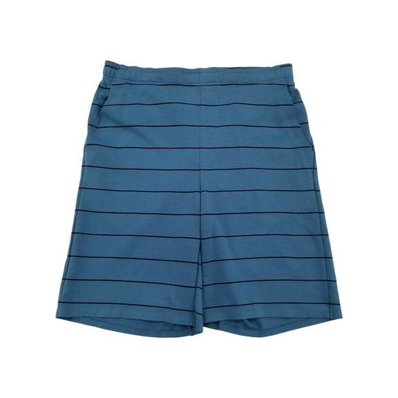 MSX By Michael Strahan Mens Stellar Blue Athletic Workout Double Knit Shorts L