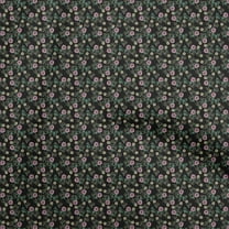 oneOone Polyester Spandex Black Fabric Floral Quilting Supplies Print Sewing Fabric By The Yard 56 Inch Wide