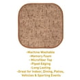thumbnail image 5 of Broadway Memory Foam No Slip Back 16 x 16 Chair Pad Cushion 2 Pack - Rust-Brown, 5 of 6