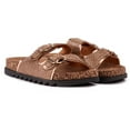 thumbnail image 2 of Solesister Cat Wide Fit Footbed Sandals, 2 of 3