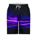 thumbnail image 4 of Summer Plus Size Men Shorts Elastic Waist Printed Athletic Gym Cargo Shorts With Pocket Beach Fashion Outdoor Sport Workout Shorts Sweatpants S-6XL, 4 of 4