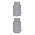 thumbnail image 4 of Methold Traje de suéter a rayas para mascotas pequeñas y medianas, abrigo de Animal para correr, chaqueta lavable de fibra acrílica, XS 2piezas, 4 of 6