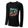 thumbnail image 3 of Men's Attack on Titan T-Shirts, Anime Cotton Long Sleeve Shirt, Casual Crew Neck T-Shirt for Adults, S-3XL, 3 of 7