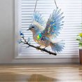 thumbnail image 2 of 2D Acrylic Birds Wall Decor Colorful Stained Glass Art Hanging Ornaments Suncatchers for Window, 2 of 4