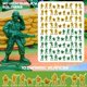 thumbnail image 5 of Figuras de acción AuntyFey Army Men Playset con tapete, 5 of 9