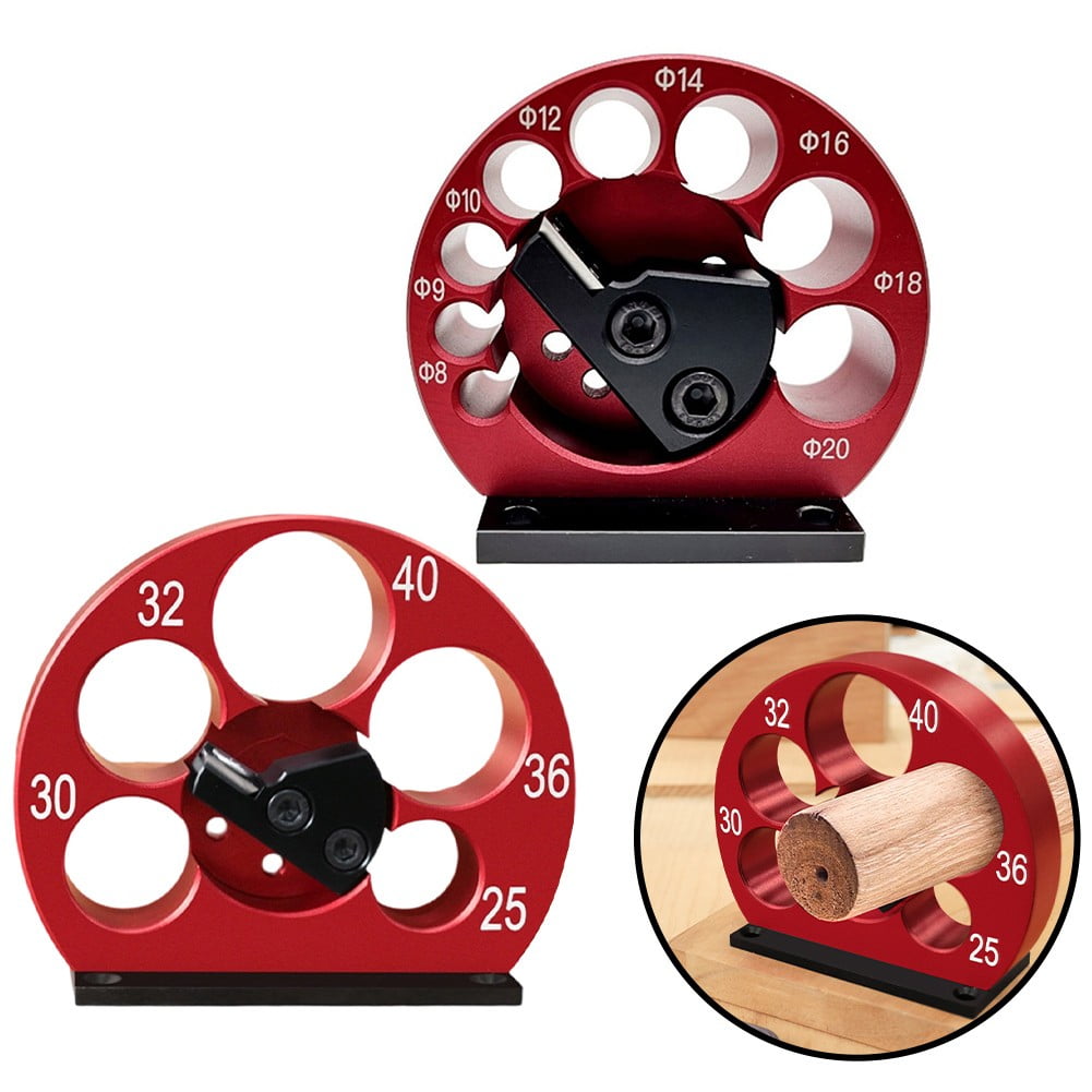 8-20mm Dowel Maker Jig Adjustable Dowel Cutter Plate Round Rod Auxiliary Tool
