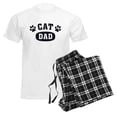 thumbnail image 6 of CafePress - Cat Dad [B/W] Men's Light Pajamas - Men's Light Loose Fit Cotton Pajama Set, 6 of 7