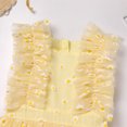 thumbnail image 6 of IBTOM CASTLE Kids Girls Birthday Party Dress Sequins Butterfly Daisy Polka Dots Embroidery Princess Tulle Wedding Pageant Evening Gown 9-10 Years Yellow Daisy, 6 of 9