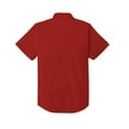 thumbnail image 2 of Mens Short Sleeve Slim Fit Collared Solid Stretch Premium Button Down Dress Shirts, 2 of 2