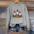 thumbnail image 6 of PNTUTB Women's Fashion Santa Claus Pattern Print Casual Crewneck Long Sleeve Loose Pullover Hoodless Sweatshirt, 6 of 6