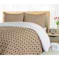 thumbnail image 5 of Ambesonne Abstract Duvet Cover Set, Classical Argyle Inspired, King, Tan Burgundy Amber, 5 of 6
