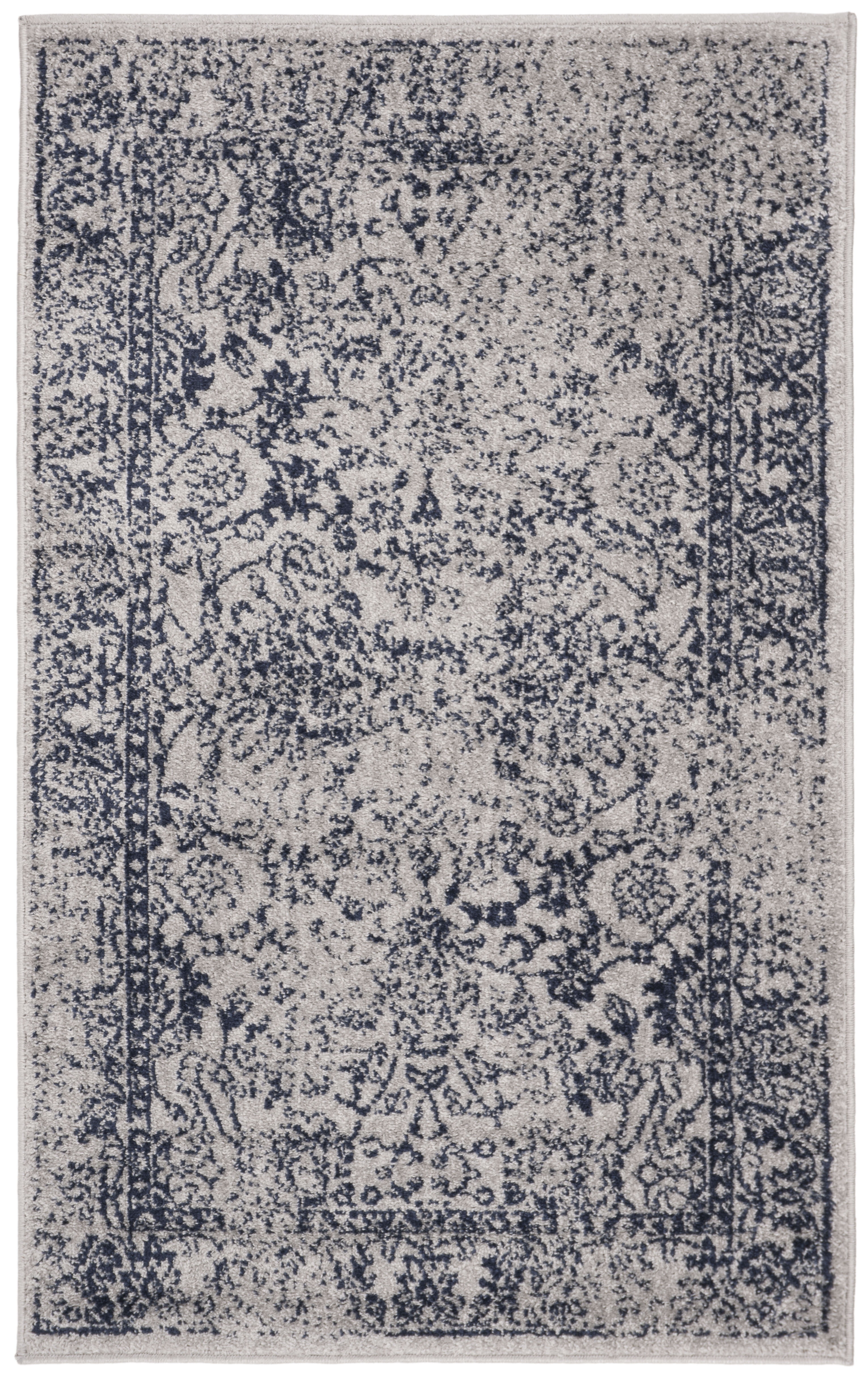 Safavieh Adirondack Wyatt Traditional Distressed Area Rug, Gray/Navy, 2' x 3'