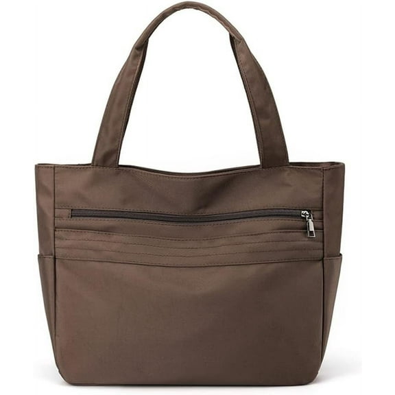 MMYGU Women Nylon Handbag Waterproof Shoulder Bag Multi Pockets Top Handle Casual Lightweight Tote