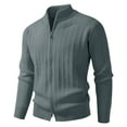 thumbnail image 1 of Yusimy Men's Slim Fit Wool Blend Double Breasted Mid-Length Coat - Solid Color Versatile Trench Coat Style, 1 of 2