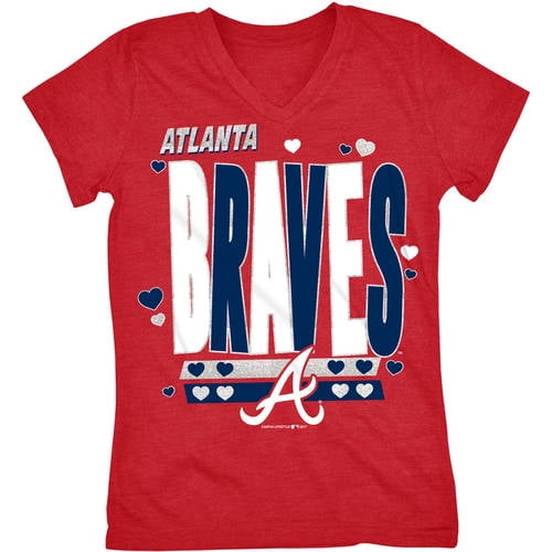 girls atlanta braves shirt
