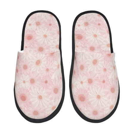 

House Slippers for Women Men - chrysanthemum Warm Non-slip Mens Womens Slippers Cozy Slip-on House Shoes Bedroom Outdoor Indoor Slippers for Men
