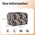 thumbnail image 5 of Lsque Cow Skin Print 2 Slice Toaster Cover , Kitchen Appliance Dustproof Protector , Toaster Protector Dustproof Kitchen Appliance Cover, 5 of 7