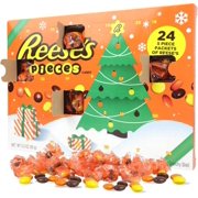 2025 Countdown to Christmas Reese's Pieces, Jolly Rancher, and Kisses Candy Advent Calendars, Pack of 3