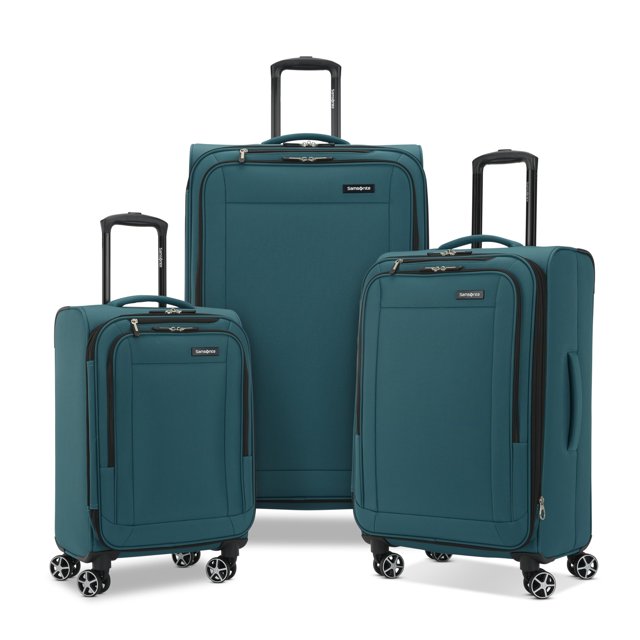 Equipaje Samsonite Saire LTE Softside, expandible, 3 piezas, color verde pino
