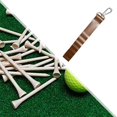 thumbnail image 1 of Bolsa de almacenamiento colgante para soporte de tee de golf, bolsa para equipo de golf para hombres, golfistas y amantes del golf Marrón, 1 of 8