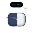 thumbnail image 5 of Dteck Case for AirPods Pro Case with Metal Keychain, Water-Resistant AirPods 3 Case Front LED Visible Silicone Shockproof Cover Support AirPods Pro Case Wireless Charging, Deep Blue, 5 of 9