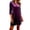 Purple, variant on Wedding Guest Dresses for Women,Womens Dresses,Stretch Velvet V Neck Dress 3 4 Sleeve Bodycon Fits Green
