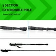 thumbnail image 6 of Aluminum Adustable Trekking Hiking Poles, Homeya Walking Sticks, Lightweight, Telescopic, Pair of 2, Black, 6 of 10