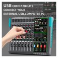 thumbnail image 4 of Professional Mixer Sound Board Console DJ Mixing Desk System Interface Built-in 256 Reverb Effect, 4 of 6