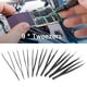 thumbnail image 4 of Pinzas antiestáticas de acero inoxidable, herramienta de mantenimiento manual, color negro, 9 Uds. VoborMX herramienta, 4 of 8