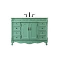 thumbnail image 3 of Elegant Decor Clarion 48" Solid Wood and MDF Single Bathroom Vanity in Mint, 3 of 8