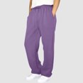 thumbnail image 3 of Relaxed-Fit Pants - Comfortable Breathable Sweatpants with Pockets and Elastic Waistband for Hiking & Outdoor Activities, 3 of 6