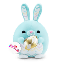 SNACKLES 8 inch Easter Snackle April the Bunny, Ultra Soft Collectible Plush Toy by ZURU