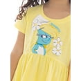 thumbnail image 3 of Smurfs Toddler Girl Graphic Print Dress with Short Sleeves, Sizes 2T-5T, 3 of 4