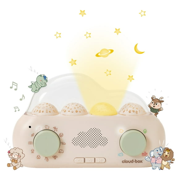 Cloud B - CloudBox Storyteller, Nightlight and Projection Toy in Both English & Spanish