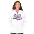 thumbnail image 3 of Faith Over Fear Cancer Awareness BCA Womens Plus Size Graphic Zipper Hoodie Brisco Brands 2X, 3 of 5