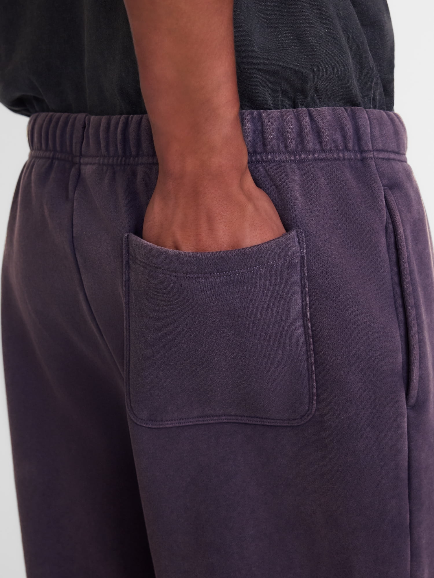No Boundaries Heavyweight Fleece Open Hem Sweatpants, 30'' Inseam, Men's XS-3XL
