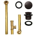 thumbnail image 5 of Westbrass 22-1/2" 20 ga. Brass Tip-Toe Drain Bathtub Waste Assembly with 2-Hole Overflow, Oil Rubbed Bronze, 5 of 15