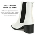 thumbnail image 6 of Journee Collection Womens Tayshia Tru Comfort Foam Back Heel Zip Stacked Heel Booties, 6 of 6