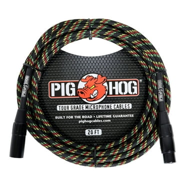 Pig Hog Rasta 20ft Mic Cable