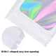 thumbnail image 4 of Paquete de 100 bolsas holográficas con degradado, bolsas resellables de Mylar con cierre de cremallera, bolsas de embalaje con ventana transparente, bolsas de plástico a prueba de olores para, 4 of 5