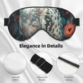 thumbnail image 4 of Fuzoiu Moon Flower White Owl Print Sleep Masks,Eye Masks with Adjustable Strap for Sleeping,Night Eye Shade for Women Men,Eye Cover for Full Night's Sleep, Travel and Nap, 4 of 7