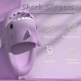 thumbnail image 4 of Cartoon Shark Flip Flops, Non-Slip Thick-Soled Beach Flip Flops, Quick-Drying Funny Pool Sandals, 4 of 5