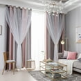 thumbnail image 2 of Star Curtains Stars Blackout Curtains for Kids Girls Bedroom Living Room Colorful Double Layer Star Window Curtains, 1 Panel (53, 2 of 7