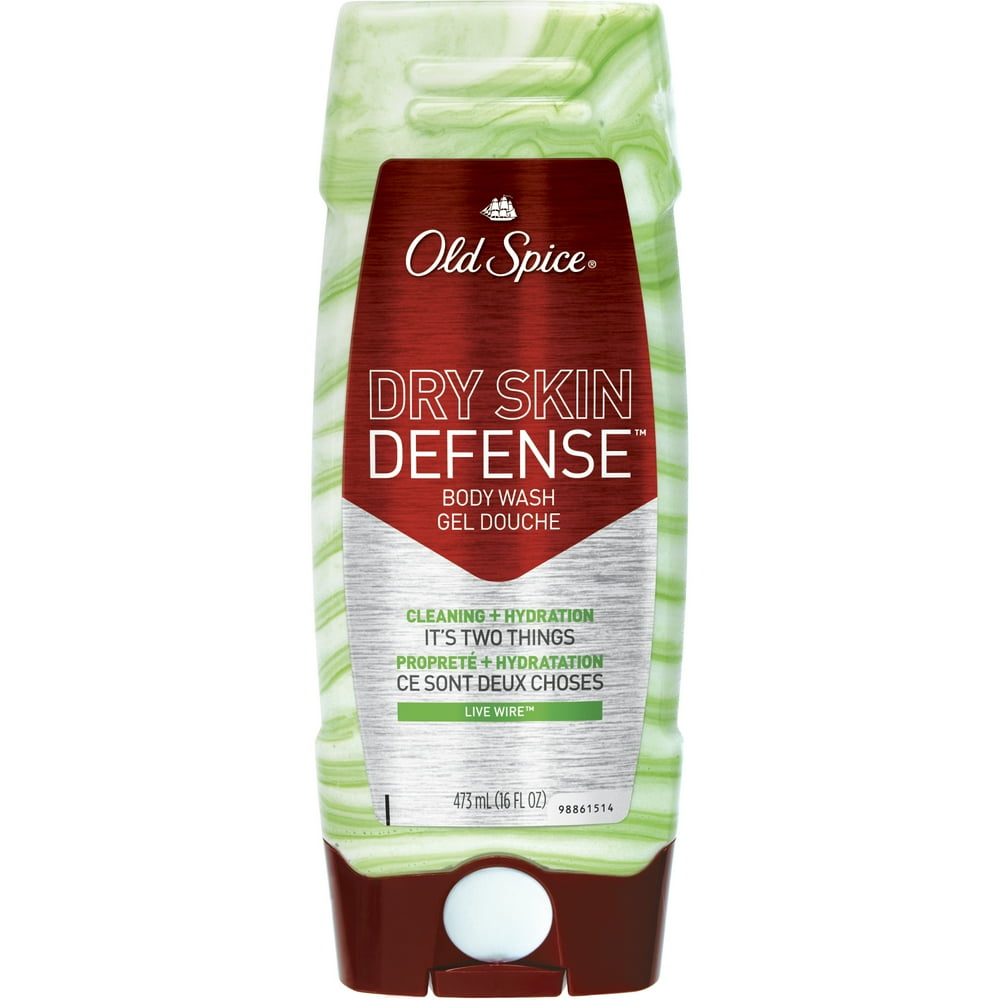 Old Spice Dry Skin Defense Live Wire Body Wash, 16 fl oz